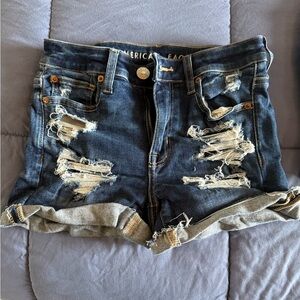 American Eagle Outfitters Dark Blue Jean Shorts